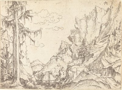 Paisaje montañoso de Erhard Altdorfer