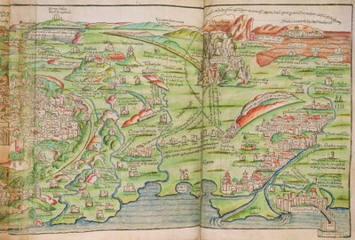 Mapa de la ciudad de Jerusalén, de 