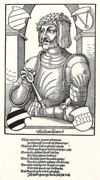 Retrato de Ulrich von Hutten 1488-1523 de Erhard Schon