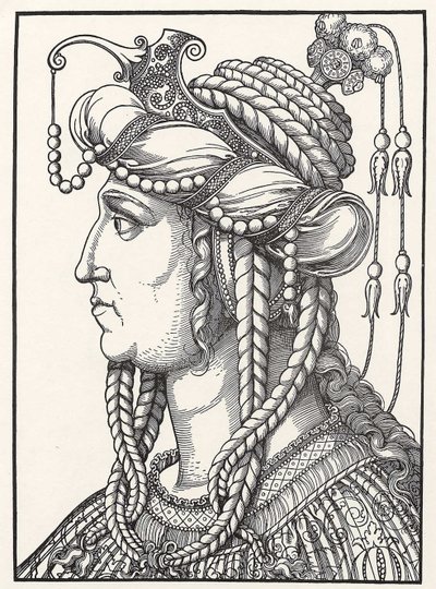 Retrato de la esposa de Solimán el Magnífico de Erhard Schon