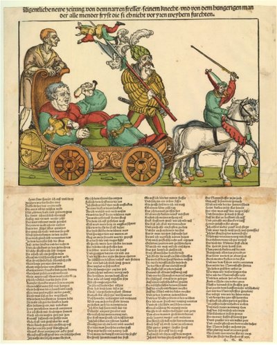 Aigentliche newe zeitung von dem narren fresser de Erhard Schon