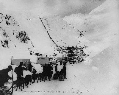 Escalas y cumbre del paso de Chilkoot, de 