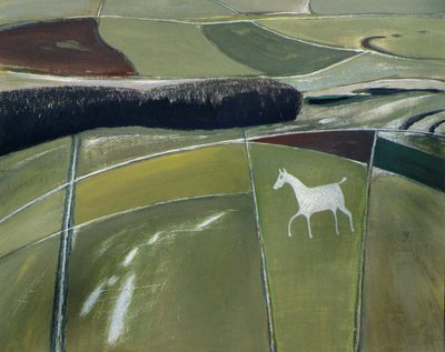 Caballo blanco, Cherhill de Eric Contemporary Artist Hains