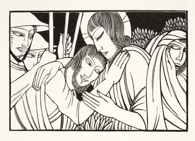El beso de Judas de Eric Gill