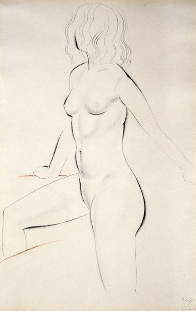 Desnudo femenino de pie de Eric Gill