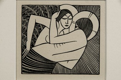 Quédate conmigo con las manzanas de Eric Gill