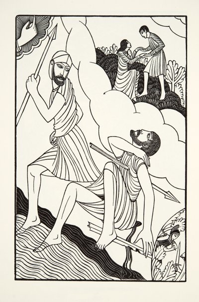 La muerte de Troilo de Eric Gill