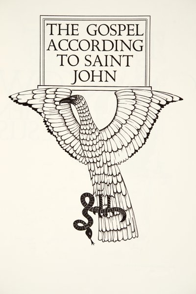 El Águila de San Juan de Eric Gill