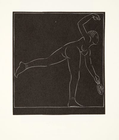 El jugador de tenis de Eric Gill
