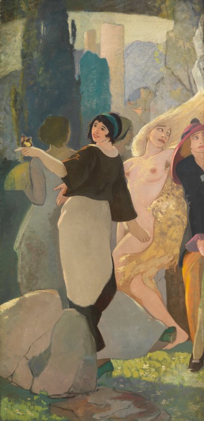 Las Hijas de la Belleza (Óleos sobre tres lienzos) de Eric Harald Macbeth Robertson