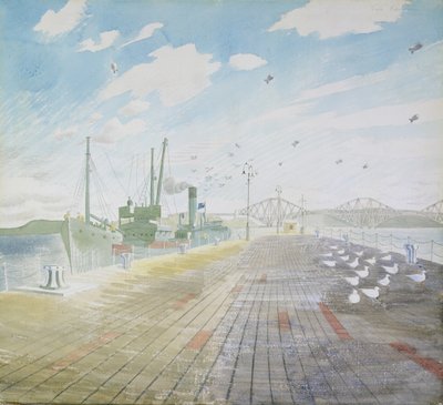 Canal de Pescadores (Firth of Forth) de Eric Ravilious