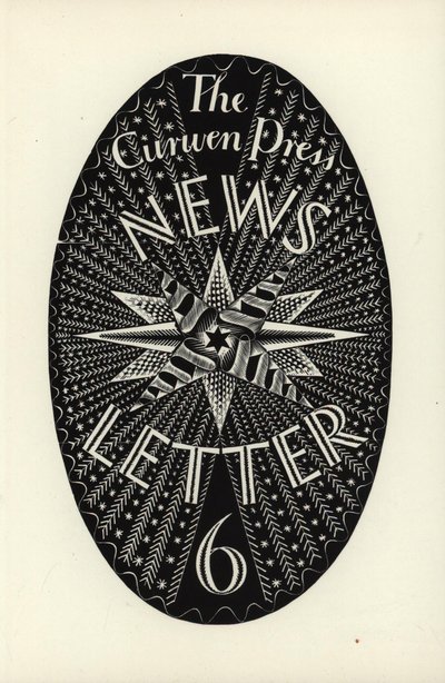Diseño para The Curwen Press News-Letter, número 6, 1934 de Eric Ravilious