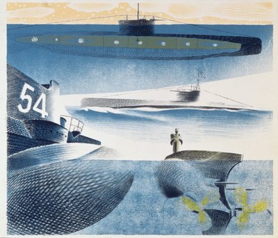Diferentes aspectos de los submarinos, 1941 de Eric Ravilious
