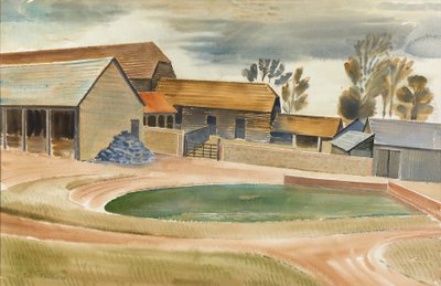 Patio de granja de Eric Ravilious
