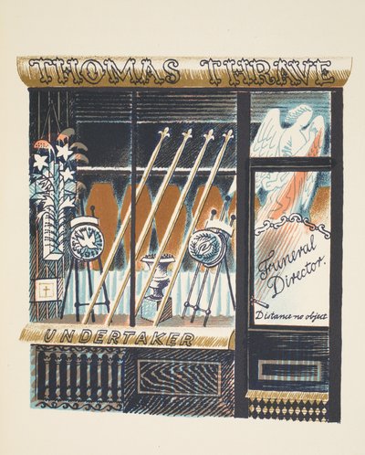 Director de funeraria, ilustración de 