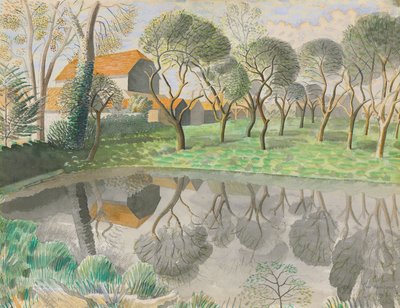 Estanque de Tritón, 1932 de Eric Ravilious