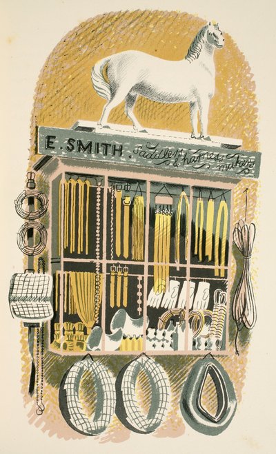 Sillero y fabricante de arneses, ilustración de 