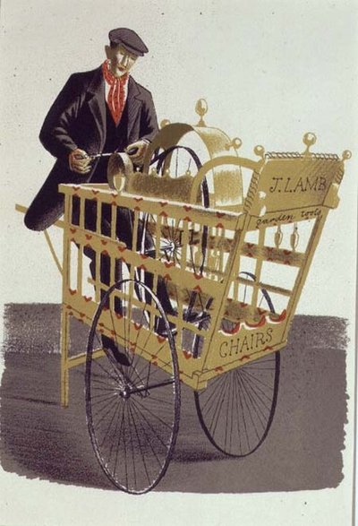 El afilador, impreso por Curwen Press, de 