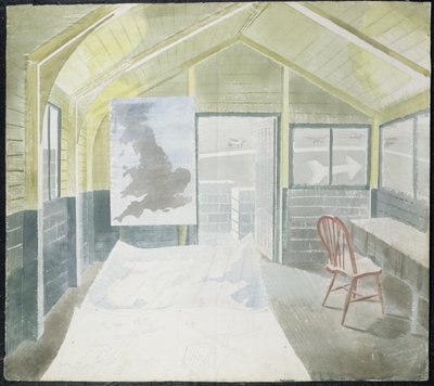 La sala de operaciones, c.1941-42 de Eric Ravilious