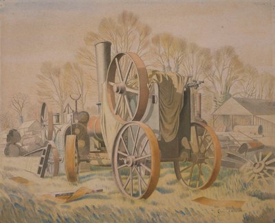 El tractor, 1933 de Eric Ravilious