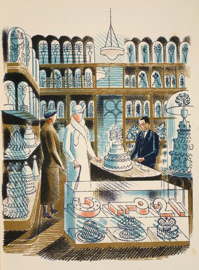 Pastel de bodas, ilustración de 