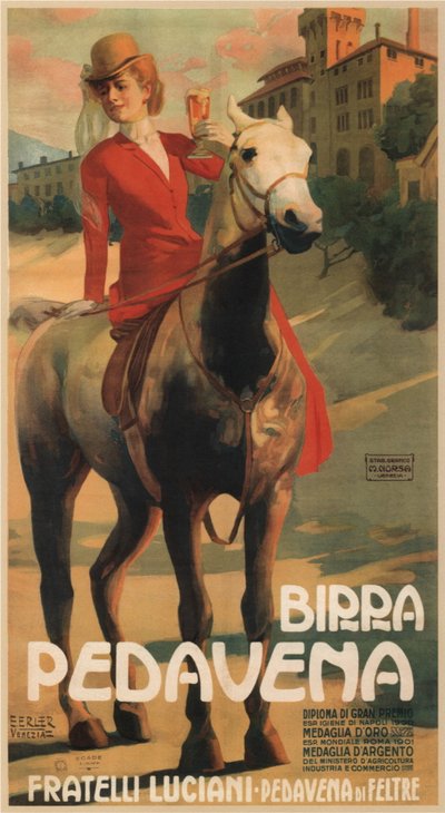 publicidad para Cerveza Pedavena de Erich Erler