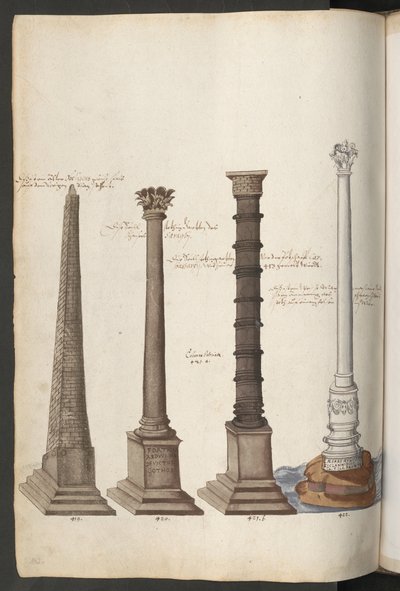 Obelisco y columnas de Erich Lessing