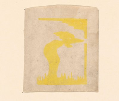 Composición abstracta de Erich Wichmann (signed by artist)