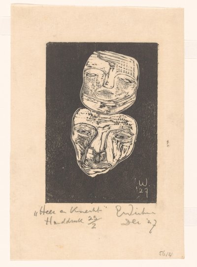 Heer en knecht (título original en el objeto) de Erich Wichmann (signed by artist)