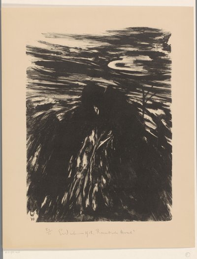 Romantische avond (título original del objeto) de Erich Wichmann (signed by artist)