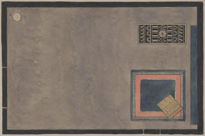 Vista del interior para la Exposición de París 1925, con alfombras de Erik Gunnar Asplund