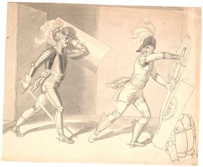 Dos Guerreros Luchando de Erik Pauelsen