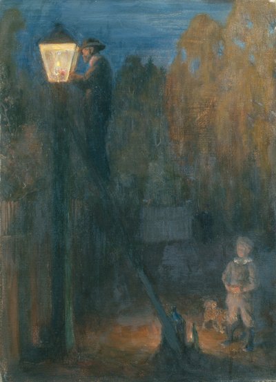 encendedor de lámpara de Erik Theodor Werenskiold