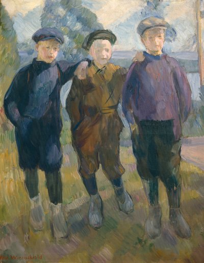 Lysaker Hooligans, c.1910 (pintura) de Erik Theodor Werenskiold