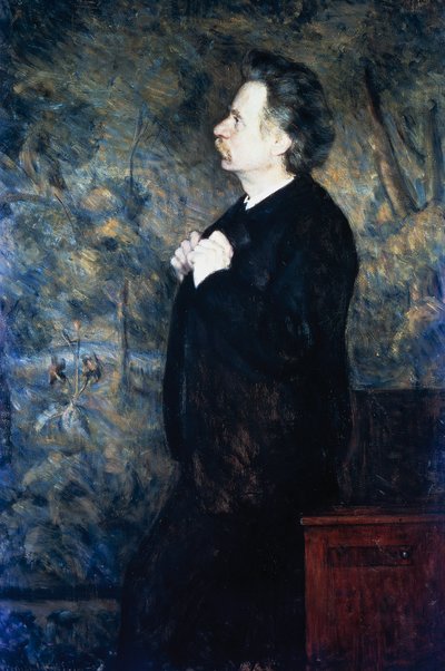 Retrato del compositor y pianista noruego Edvard Grieg (Bergen de Erik Theodor Werenskiold