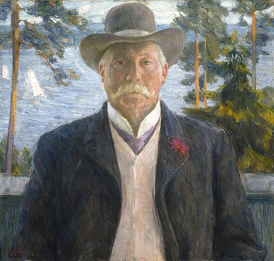 Retrato del compositor Thorvald Lammers 1841-1922, 1906 de Erik Theodor Werenskiold