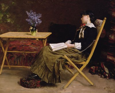 mujer leyendo de Erik Theodor Werenskiold