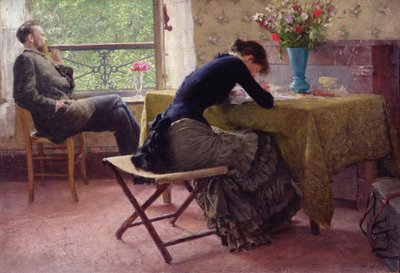 tu y yo (oleo sobre lienzo) de Erik Theodor Werenskiold