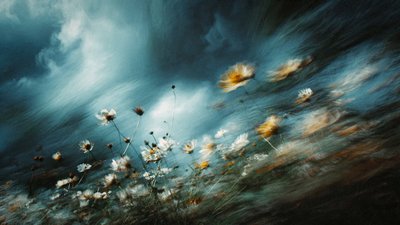 Flores silvestres en la tormenta de Erkan Camlilar