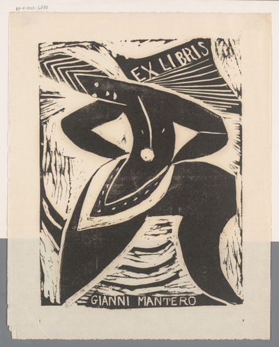 Ex libris de Gianni Mantero de Erna Levy Friedländer