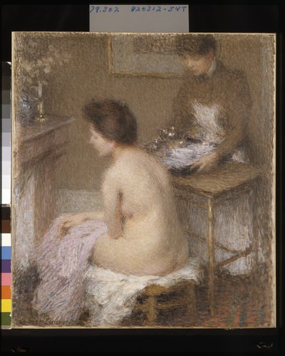 Después del baño (óleo sobre lienzo) de Ernest Joseph Laurent