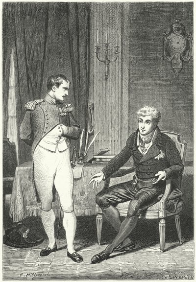 Discusión entre Napoleón y Metternich en Dresde de Ernest Hillemacher