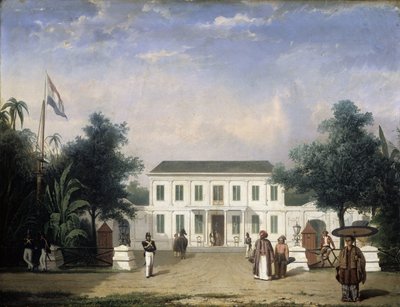 Casa en el Rijswijk, Batavia (Jalan Veteran) de Ernest Alfred Hardouin