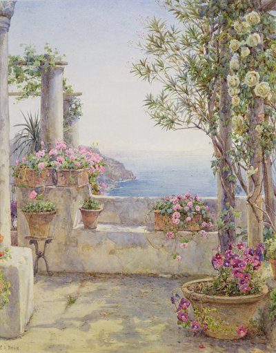 Un balcón italiano de Ernest Arthur Rowe