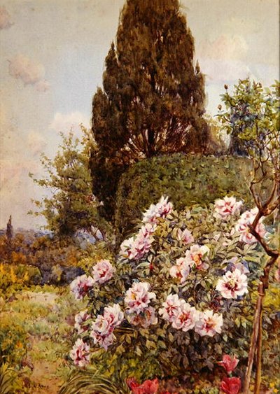 Peonías, Coddington, cerca de Ledbury de Ernest Arthur Rowe