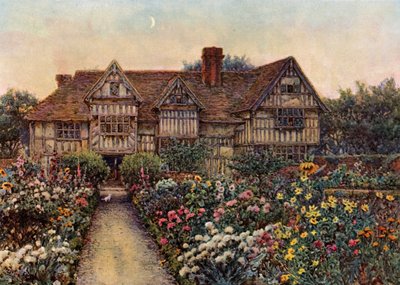Rumwood Court, Langley, Kent (litografia en color) de Ernest Arthur Rowe