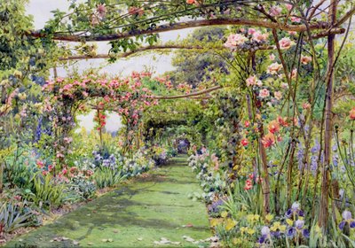 La Pérgola de Rosas, Casa Blackhurst, Tunbridge Wells, Kent de Ernest Arthur Rowe