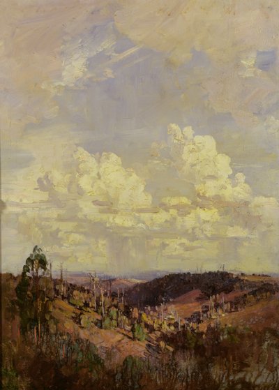 Y deja que las nubes de la tarde y de la mañana (Tennyson) de Arthur Streeton