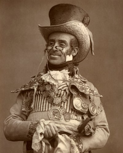 Arthur Roberts, actor británico, comediante y artista de music hall, 1888 de Ernest Barraud