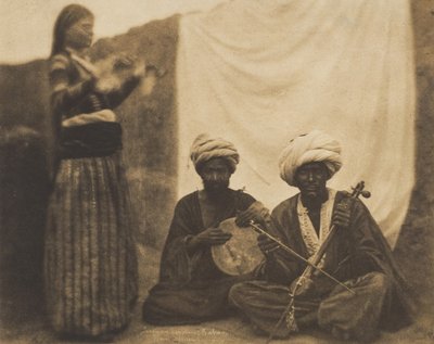 Músicos Egipcios Rawabí y Almée, 20 de febrero de 1852 de Ernest Benecke